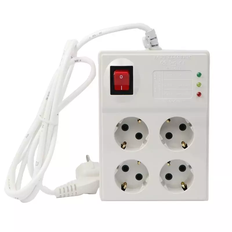 محافظ برق کامپیوتر 4 خانه ارت دار پارت الکتریک با کابل 1.8 متری (2سال گارانتی)