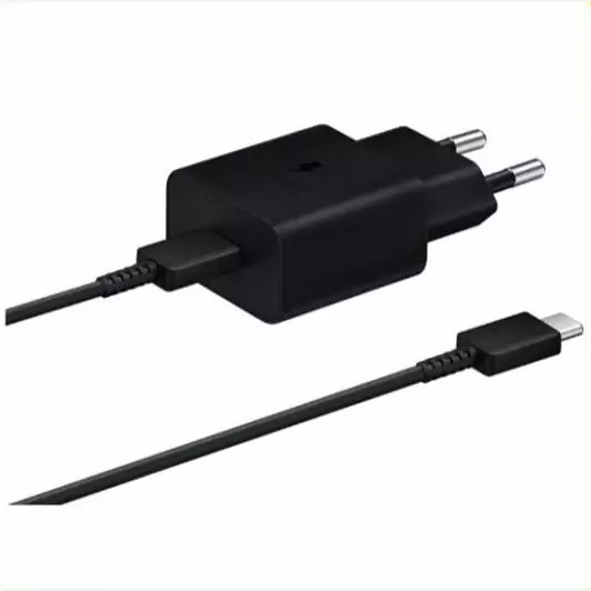 شارژر گوشی 15 وات سامسونگ با کابل دو سر Type C اورجینال صد در صد ( گارانتی 6 ماهه ای تی لینک)