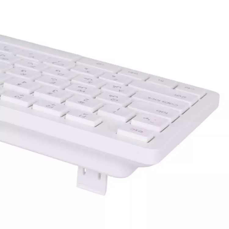 کیبورد و ماوس بی سیم هترون HKCW131 رنگ سفید( گارانتی ۱۲ ماهه فورتیم )