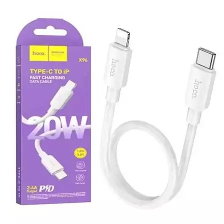 کابل شارژ Type C به لایتنینگ هوکو ( hoco) مدل X96