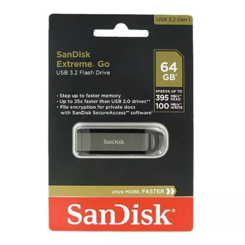 فلش سن دیسک (Sandisk) مدل Extreme Go ظرفیت 64 گیگ