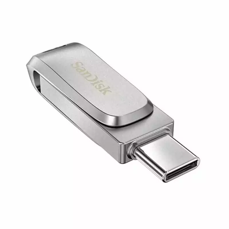 فلش سن دیسک (Sandisk) مدل Ultra Dual Drive Luxe ظرفیت 128 گیگ( گارانتی 36 ماهه سورین)