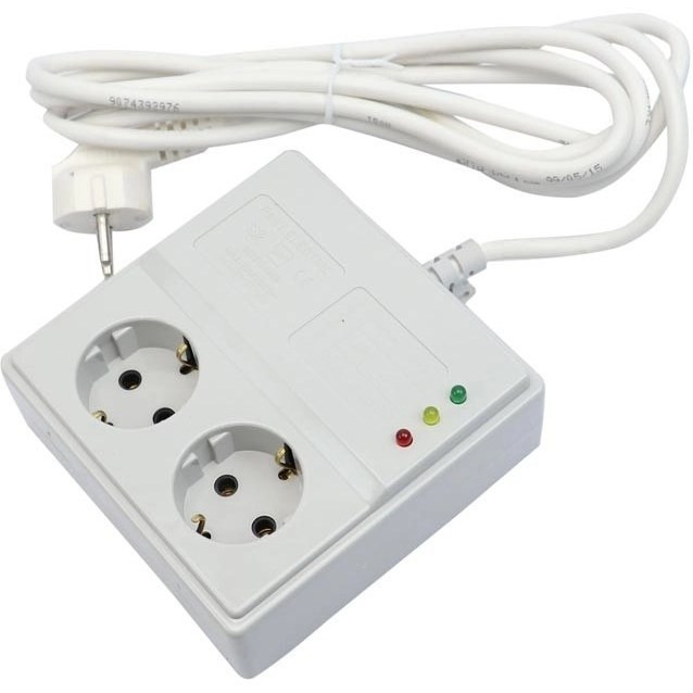 محافظ برق 2 خانه یخچال و فریزر پارت الکتریک ارت دار با کابل 2 متری (2سال گارانتی)