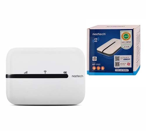 مودم 4G LTE قابل حمل نزتک مدل NZT-77CT  ( رنگ سفید )