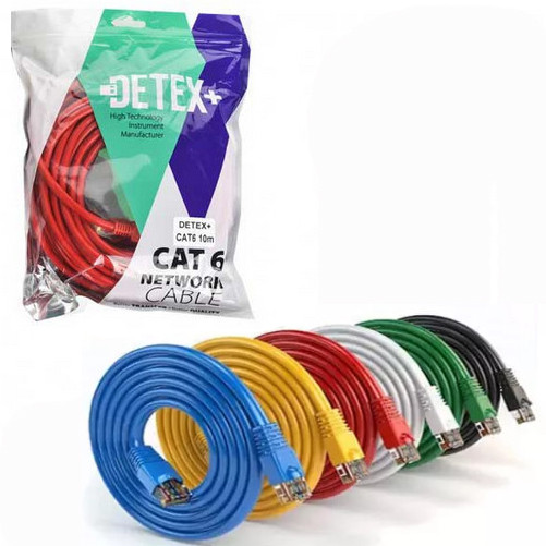 کابل شبکه CAT6 دیتکس پلاس (+DETEX) طول 30 متر