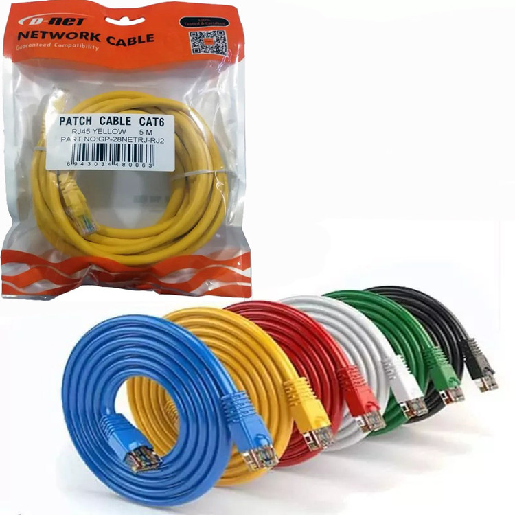 کابل شبکه CAT6 دی نت (D-Net) طول 5 متر