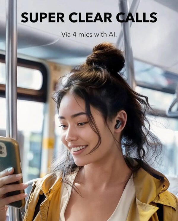 ایرپادز (هدفون بی سیم) انکر مدل R50i  رنگ سفید( 18 ماه گارانتی آگرین همراه)