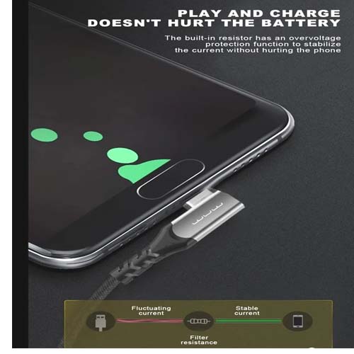 کابل شارژ USB به Micro USB دبلیو یو دبلیو (WUW) مدل X155