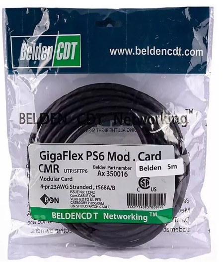 کابل شبکه CAT6 بلدن (Belden) طول 5 متر