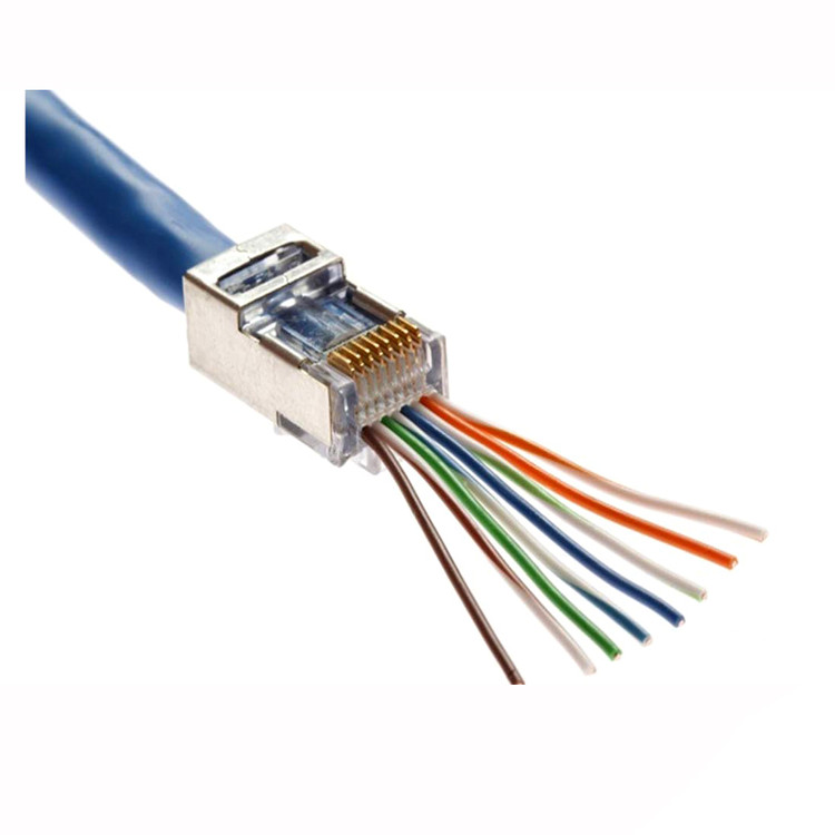 سوکت شبکه Cat6 میان گذر (بسته 10 عددی)