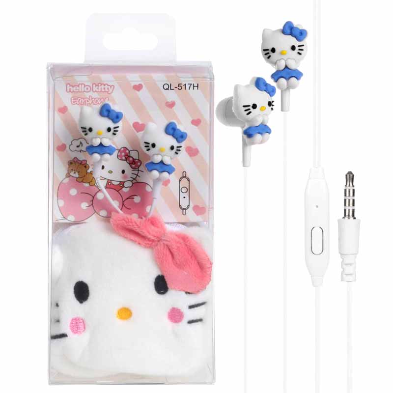 هندزفری فانتزی کیتی مدل QL-517H (آبی)