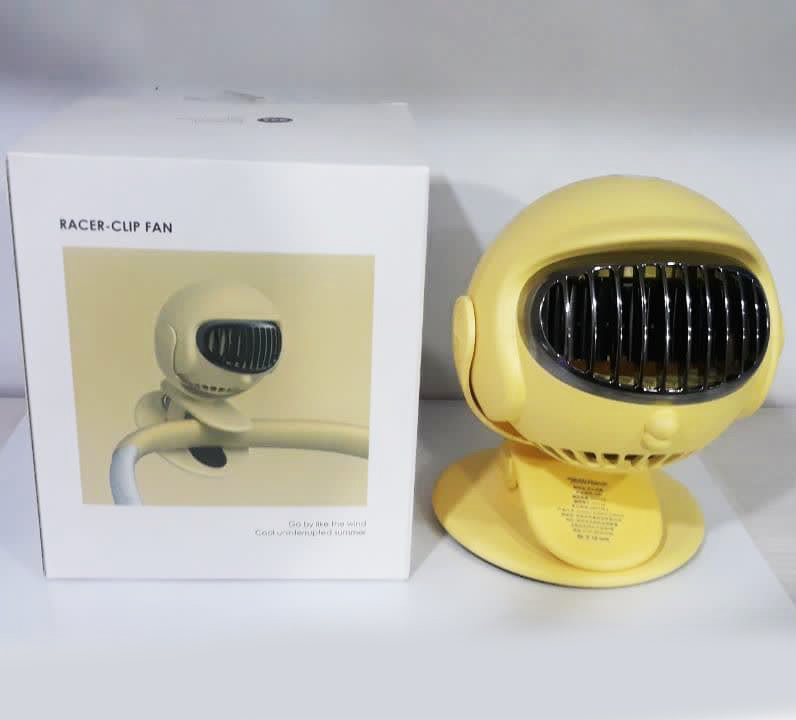 پنکه شاررژی رومیزی گیره دار226(رنگ زرد)