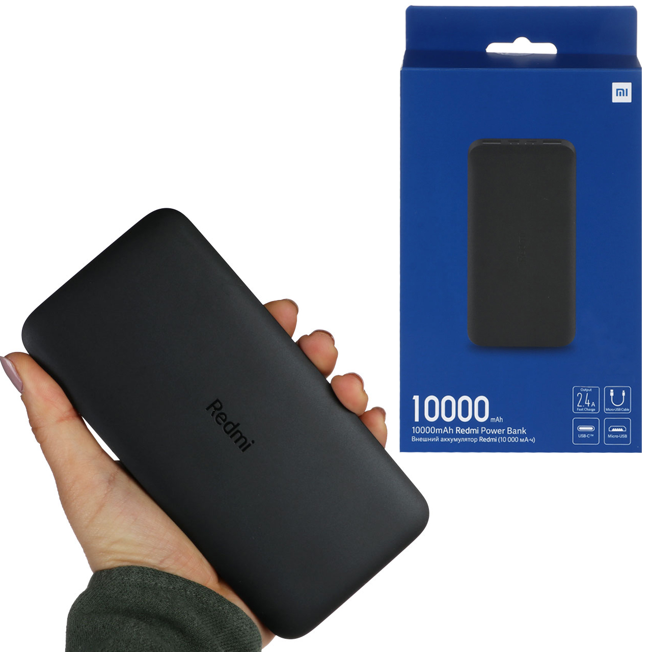 پاوربانک Xiaomi 12W 10000mAh مدل Redmi PB100LZM Global - مشکی - اصلی (گارانتی 18 ماهه شرکتی)