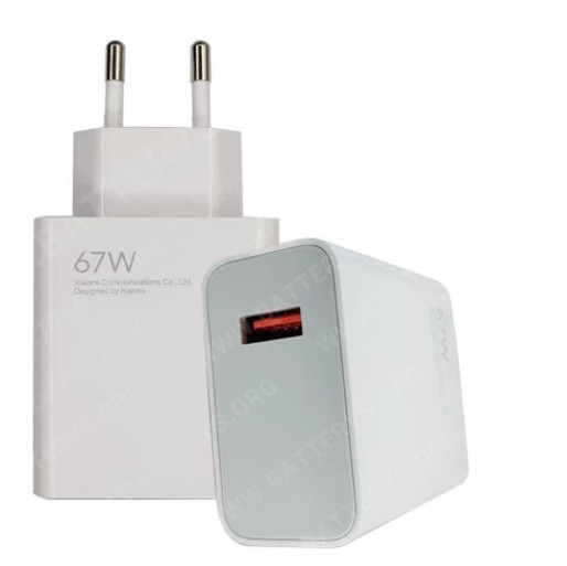 شارژر اورجینال فست شارژ 67 واتی شیائومی با کابل ( گارانتی 6 ماهه پارتیان پایا )