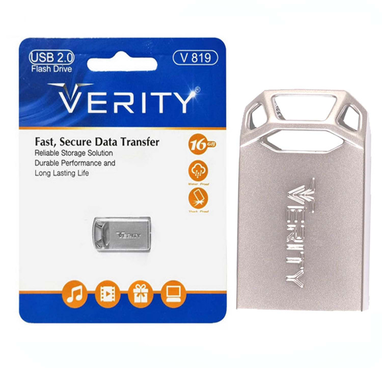 فلش وریتی ( VERITY ) مدل V 819 ظرفیت 16 گیگ (گارانتی 2 ساله آسان سرویس)