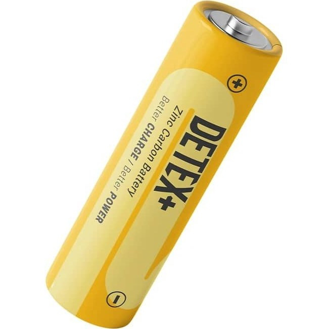 باتری نیم قلمی دیتکس پلاس (+DETEX) مدل Zinc Carbon 1.5V R3P AA ( قیمت هر عدد)