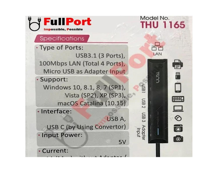 هاب USB تسکو مدل THU 1165 (گارانتی 12 ماهه توسن سیستم شرق)