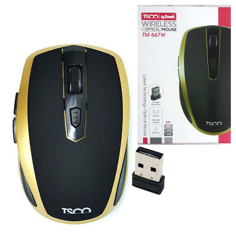 ماوس بی سیم تسکو ( TSCO) مدل TM 667W (گارانتی 12 ماهه توسن سیستم شرق )