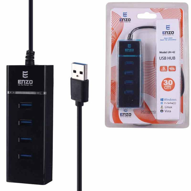 هاب 4 پورت USB2.0 انزو مدل ENZO USB UH-42