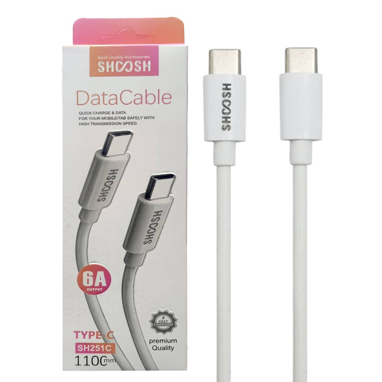 کابل شارژ تایپ سی به تایپ سی Shoosh مدل SH251i