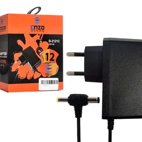 آداپتور 12ولت 1 آمپر انزو مدل B-2121C ( دو سر)