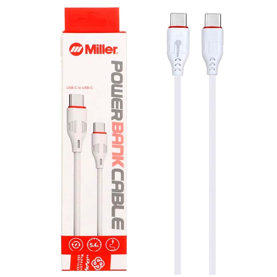 کابل شارژ  پاور بانکی فست Miller Type-C To Type-C مدل CA-1445