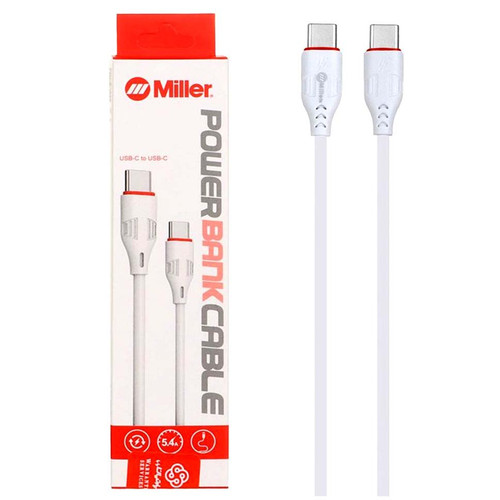 کابل شارژ پاور بانکی فست Miller Type-C To Type-C مدل CA-1445