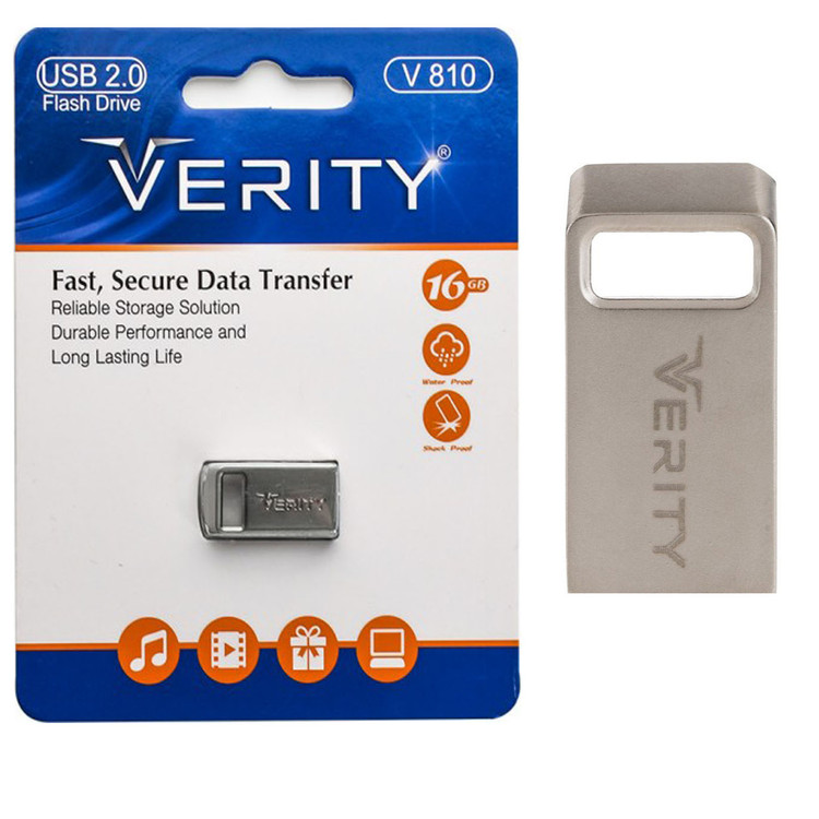 فلش مموری وریتی مدل V810 ظرفیت 16 گیگابایت (گارانتی 2 ساله آسان سرویس)