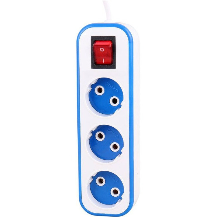 چند راهی برق دینا 3 خانه سفید (طول کابل 2.8 متر )