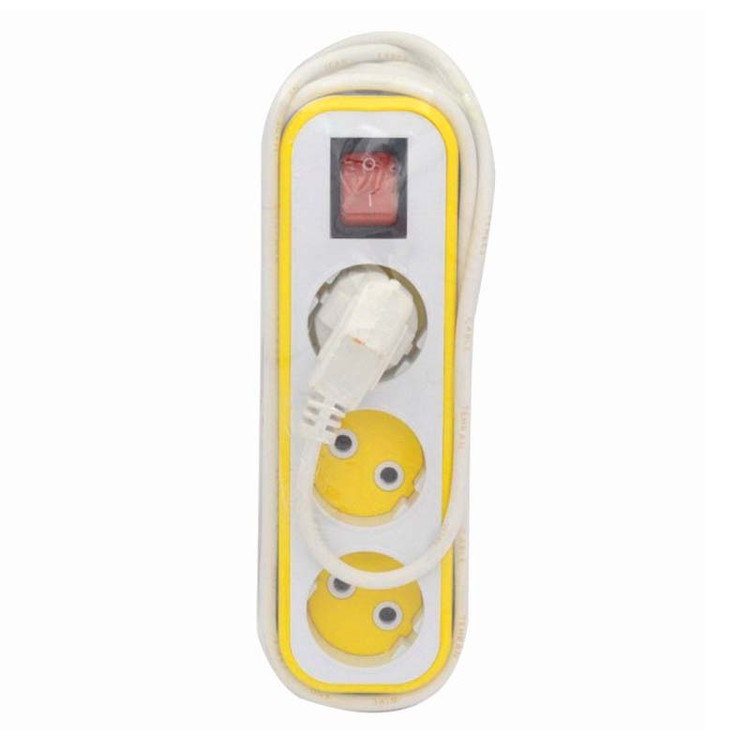 چند راهی برق دینا 3 خانه سفید (طول کابل 2.8 متر )