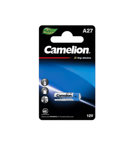 باتری ریموتی A27 ولتاژ 12 ولت 16میلیآمپر سری دیجی آلکالاین کملیون Camelion
