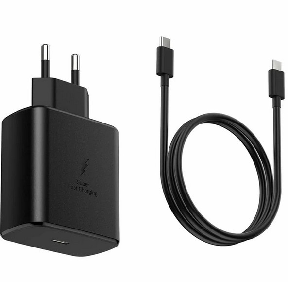 شارژر اورجینال 45 وات سامسونگ( Samsung ) به همراه کابل دو سر Type C( گارانتی 6 ماهه هیسکا )