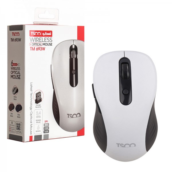 ماوس بی سیم تسکو (TSCO) مدل TM 693W (گارانتی 12 ماهه توسن سیستم شرق )