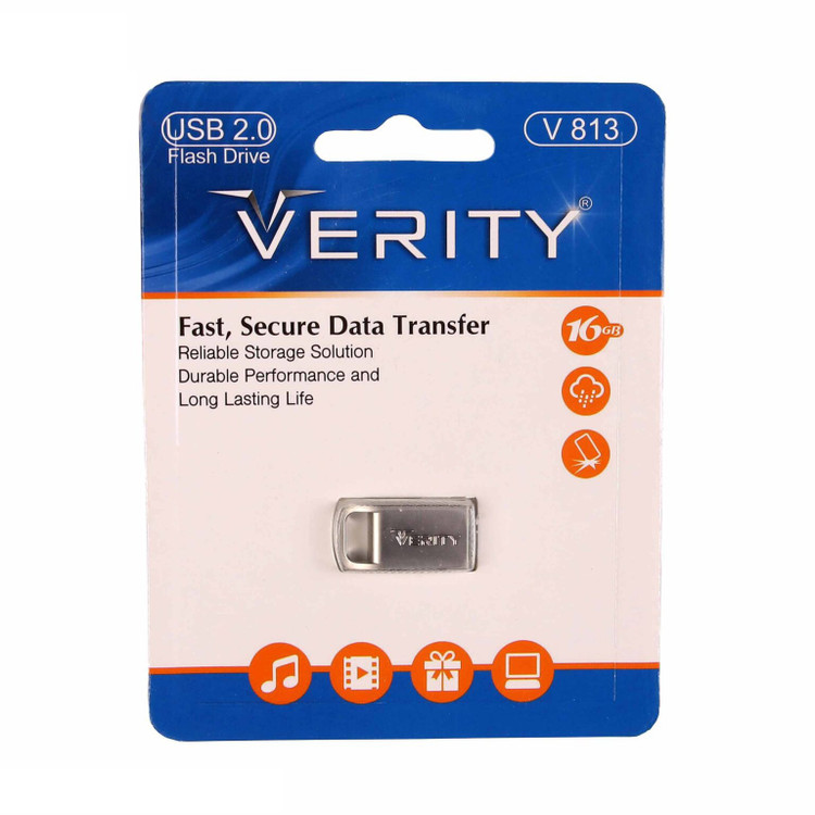 فلش وریتی ( VERITY ) مدل V 813 ظرفیت 16 گیگ (گارانتی 2 ساله آسان سرویس)