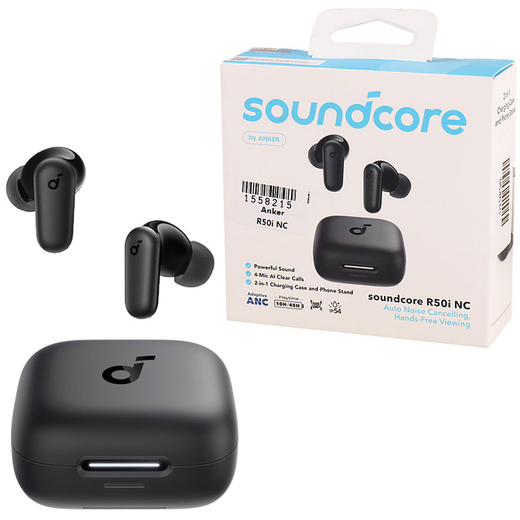 ایرپادز (هدفون بی سیم) انکر مدل R50i NC رنگ مشکی( 18 ماه گارانتی ایستا)