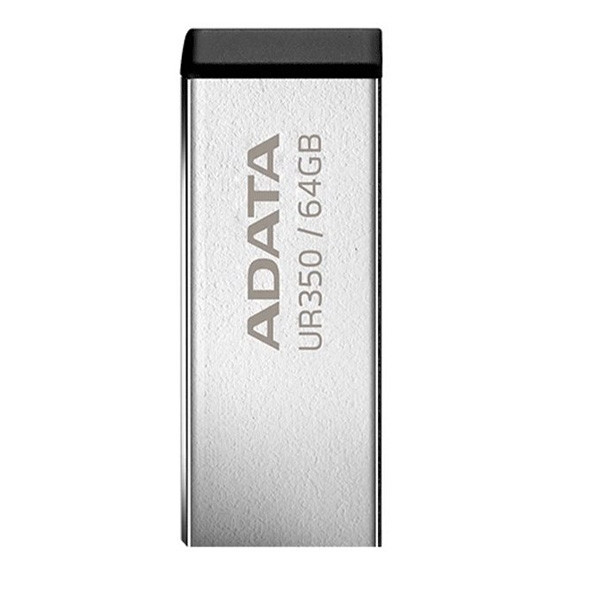 فلش مموری ای دیتا UR350 USB 3 ظرفیت 64 گیگابایت رنگ مشکی ( گارانتی 60 ماهه آونگ)