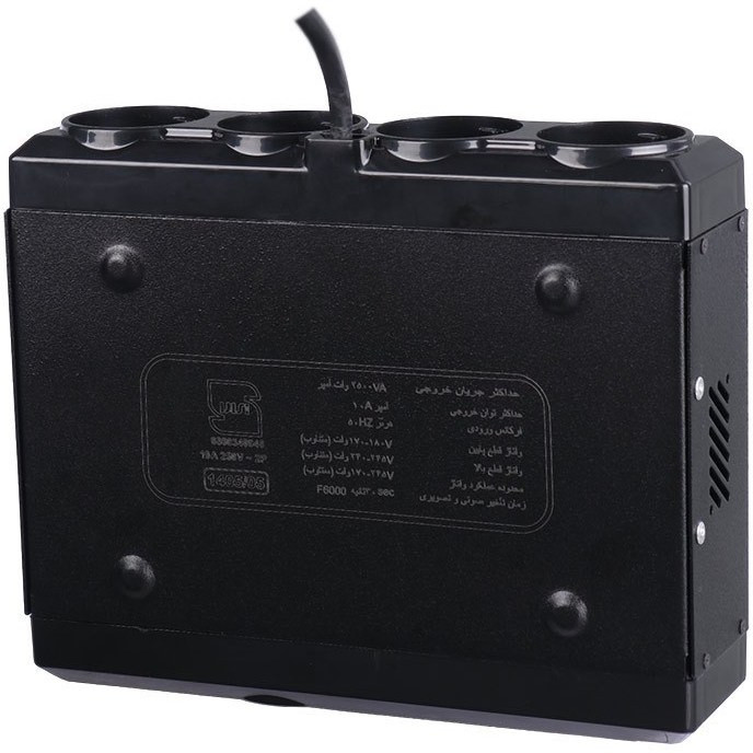 محافظ دیجیتال امگا مدل F6000 با 4 خروجی و کابل 2 متری (2سال گارانتی)
