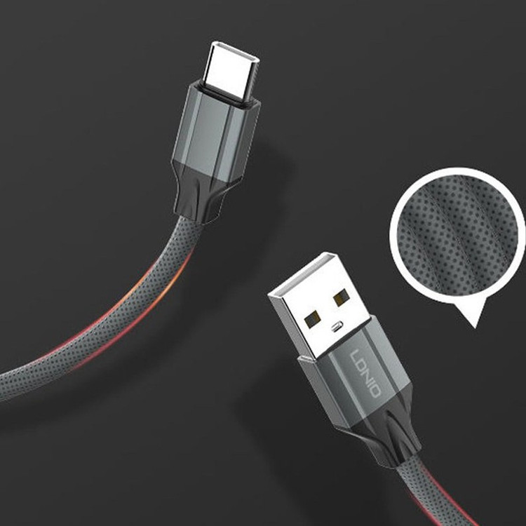 کابل شارژ USB به Type-C الدینیو (LDNIO) مدل LS441 طول 1 متر