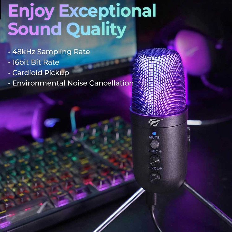 میکروفن رومیزی گیمینگ هویت مدل HAVIT GK51 ( گارانتی 12 ماهه متین )