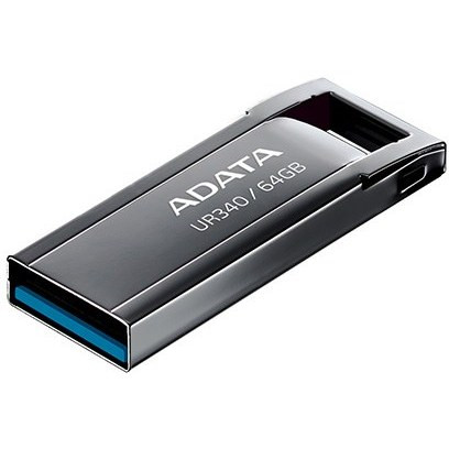 فلش مموری ای دیتا UR340 USB 3.2 ظرفیت 64 گیگابایت ( گارانتی 60 ماهه آونگ)