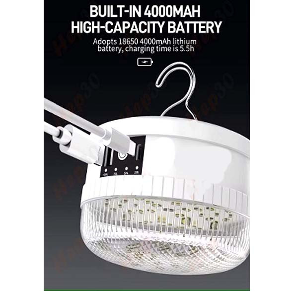 چراغ اضطراری دی پی مدل DP-7823B توان ۸۰ وات با خروجی پاوربانک