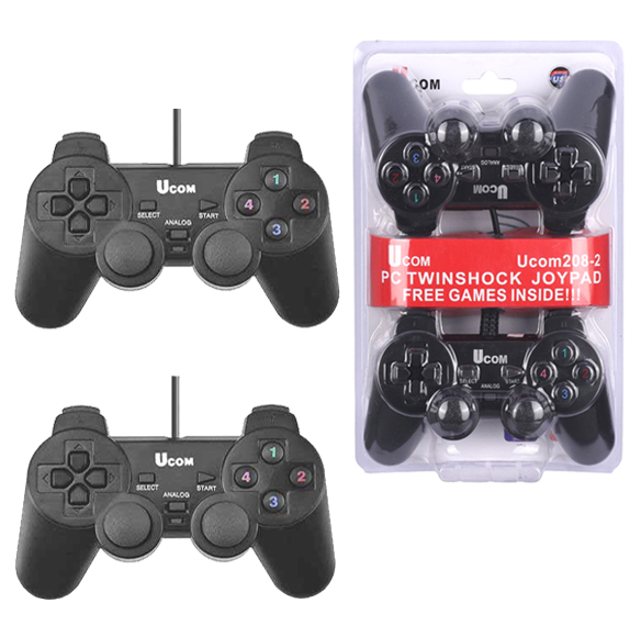 دسته بازی سیم دار یوکام مدل Ucom208-1 (دوبل شوک دار)