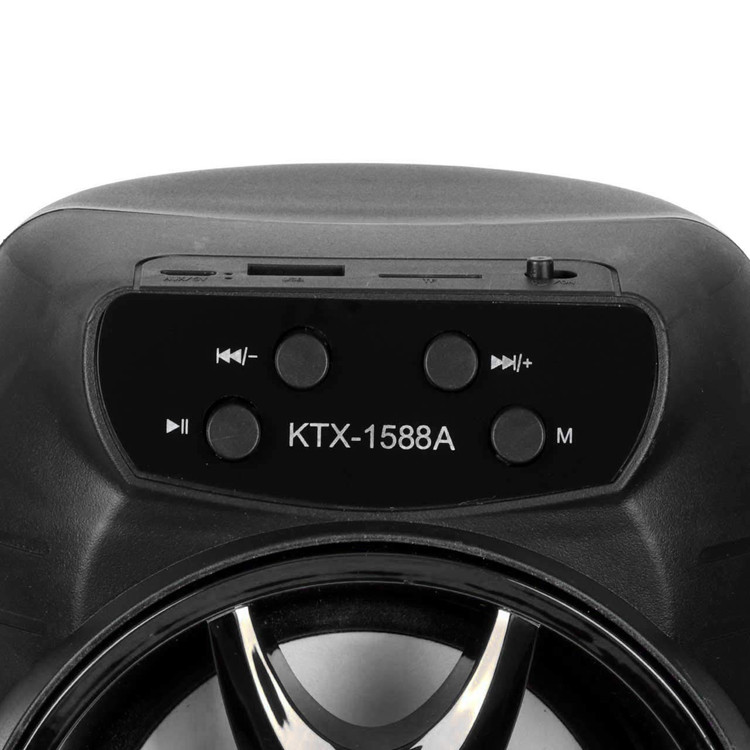 اسپیکر بلوتوثی رم و فلش خور کی تی ایکس ( KTX) مدل 1588A رنگ مشکی