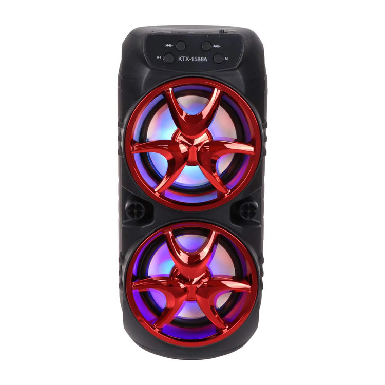 اسپیکر بلوتوثی رم و فلش خور کی تی ایکس ( KTX) مدل 1588A رنگ قرمز