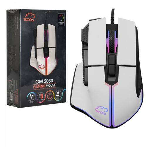 ماوس سیم دار گیمینگ تسکو ( TSCO) مدل TDCO GM 2030 سفید (گارانتی 12 ماهه توسن سیستم شرق )