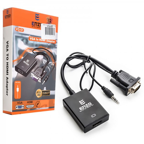 تبدیل تصویر VGA به HDMI انزو مدل VG-51 ( گارانتی 12 ماهه انزو)