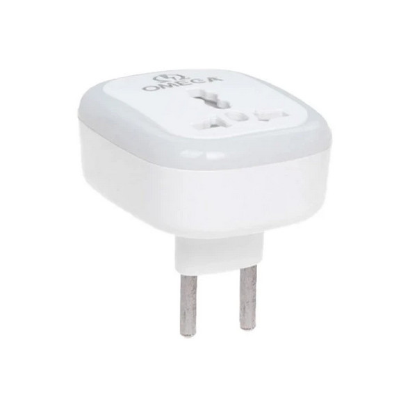 مبدل برق 3 به 2 اومگا ( OMEGA) مدل M101 رنگ لیمویی( گارانتی 36 ماهه امگا )