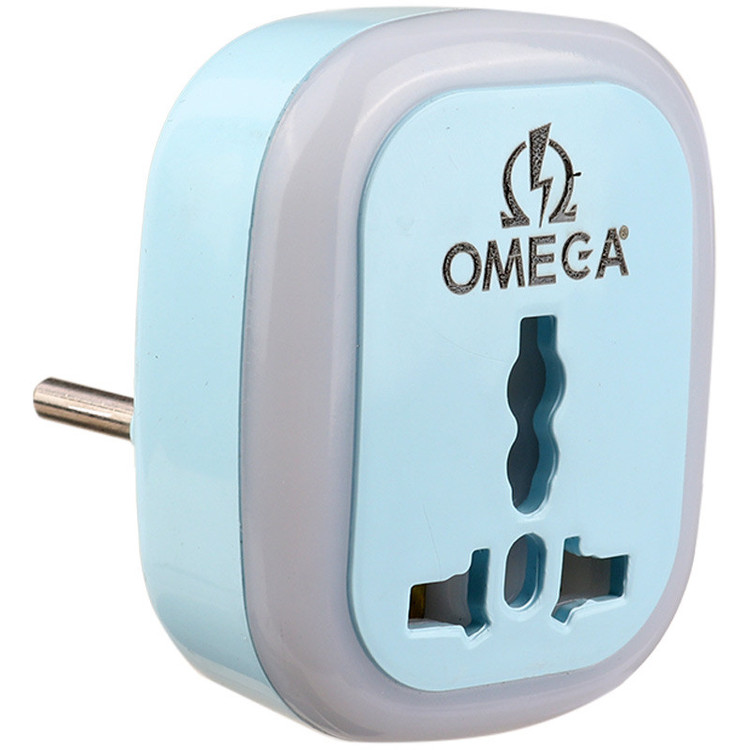 مبدل برق 3 به 2 اومگا ( OMEGA) مدل M101 رنگ لیمویی( گارانتی 36 ماهه امگا )