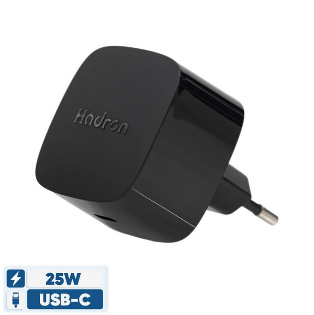 شارژر دیواری 25 وات هادرون( Hadron ) مدل C1011 رنگ مشکی (گارانتی 24 ماهه تعویض هادرون توان)