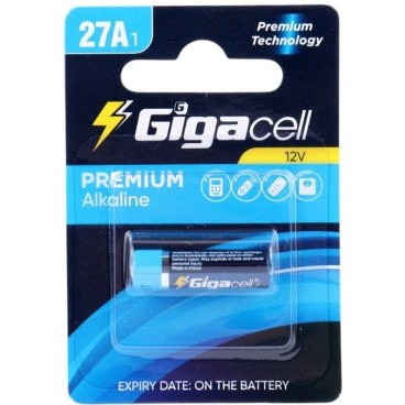باتری ریموت کنترل گیگاسل (Gigacell) مدل Super Alkaline 27A 12V